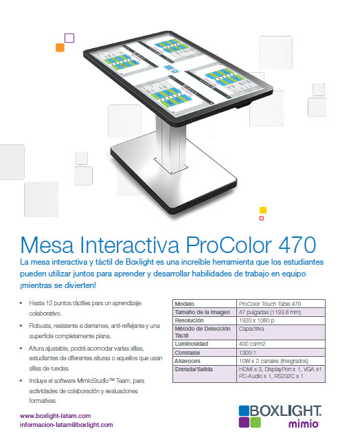 Procolor TableTouch